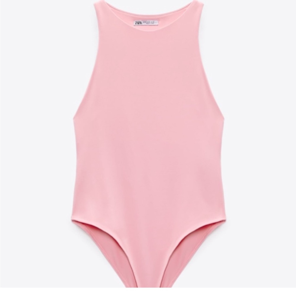 ZARA never worn pink bodysuit